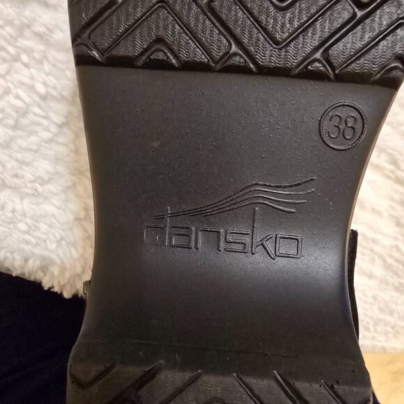 Dansko Black Slingback Clogs Size 38 NEW With Box - Picture 12 of 15